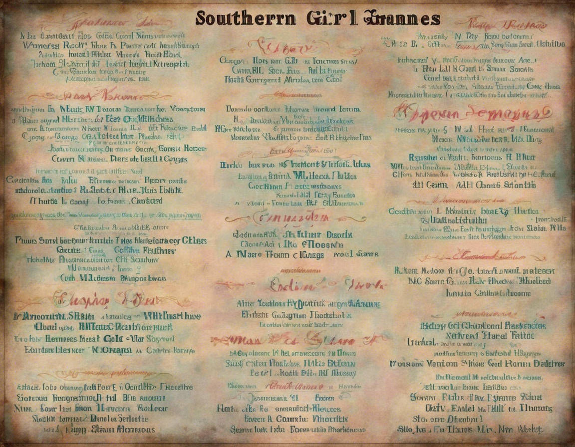 Charming Southern Girl Names for Your Little Belle