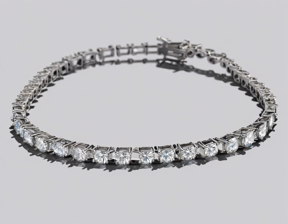 Dazzling Moissanite Tennis Bracelet: A Timeless Beauty!