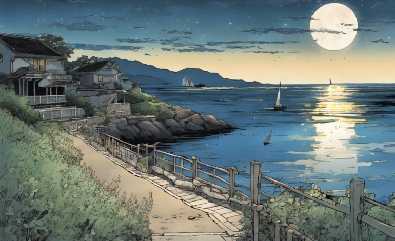 Exploring Night by the Sea: A Manga Adventure